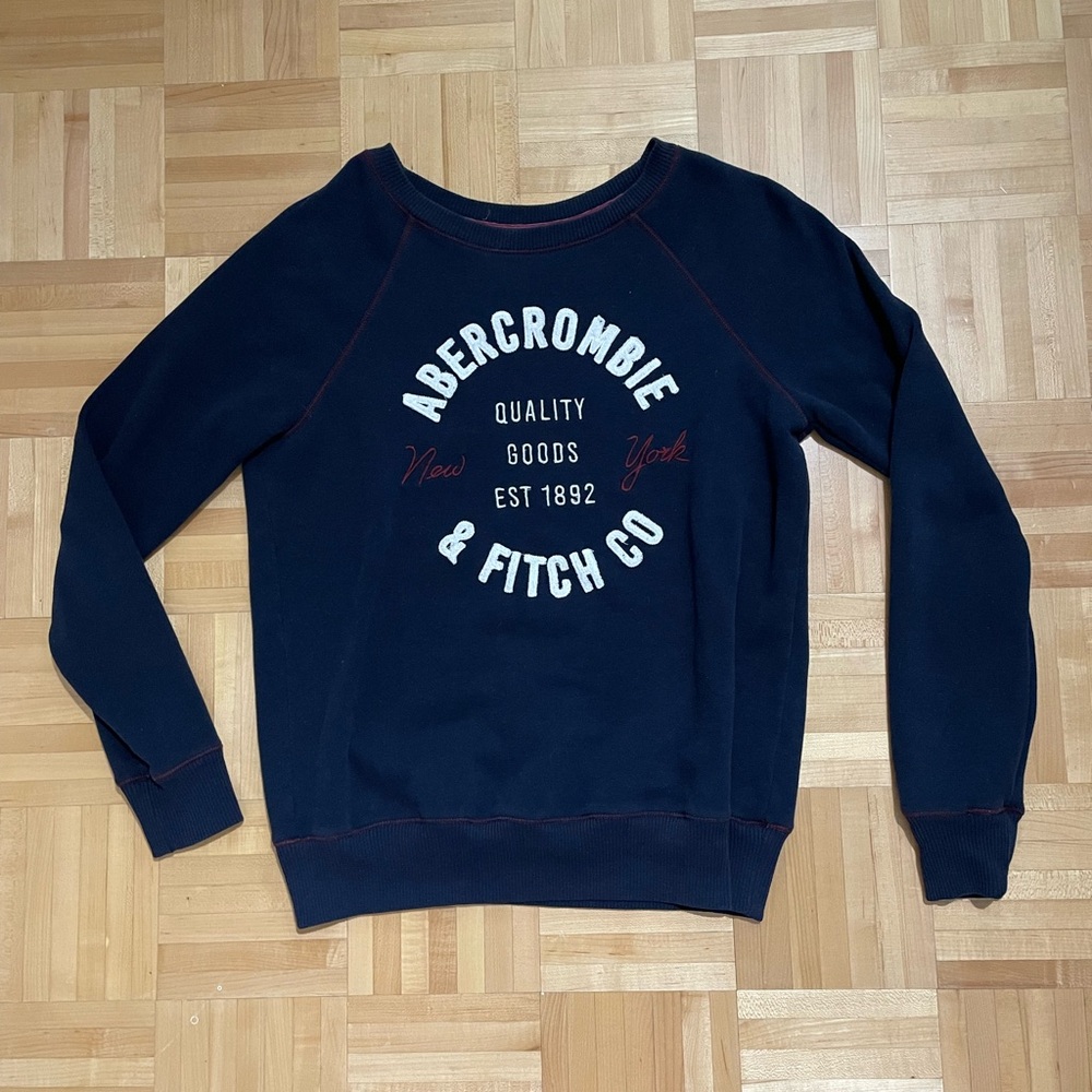 Abercrombie & Fitch Dark Blue Graphic Sweatshirt